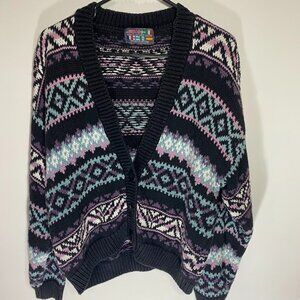 Vintage Paris Sport Club Cardigan Sweater